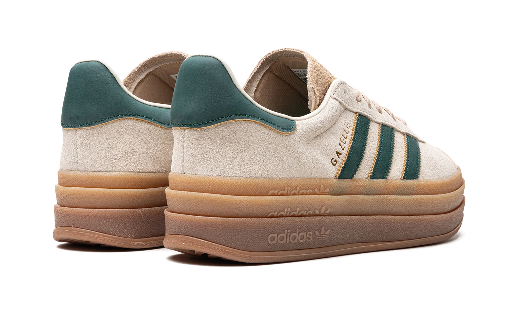 Adidas Gazelle Bold Magic Beige Collegiate Green - Image 3