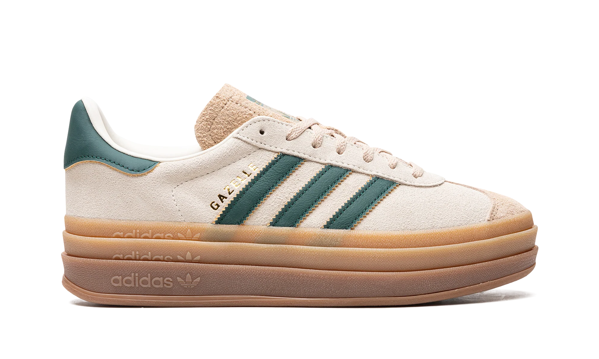 Adidas Gazelle Bold Magic Beige Collegiate Green - Image 6