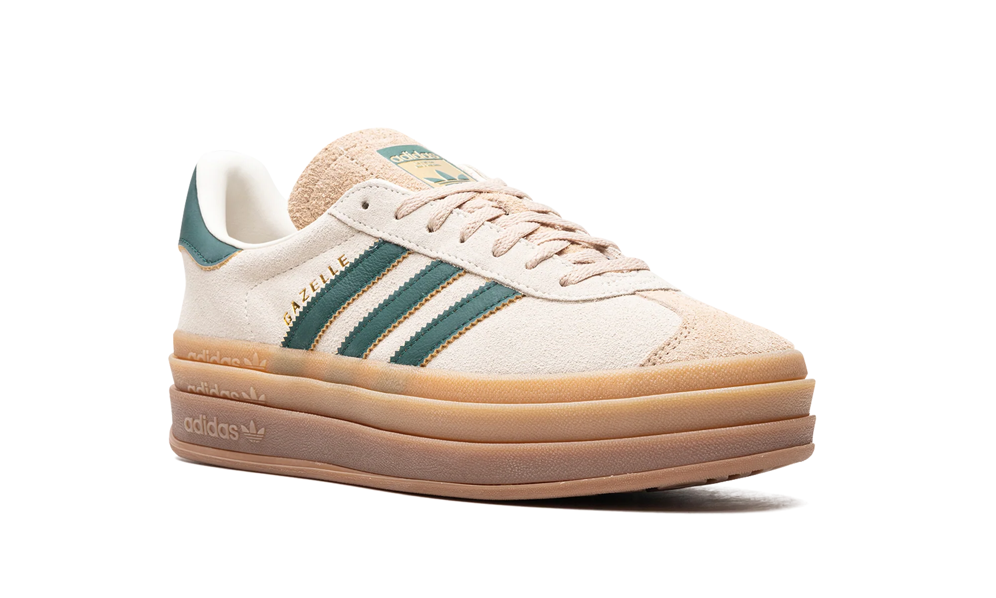 Adidas Gazelle Bold Magic Beige Collegiate Green - Image 7
