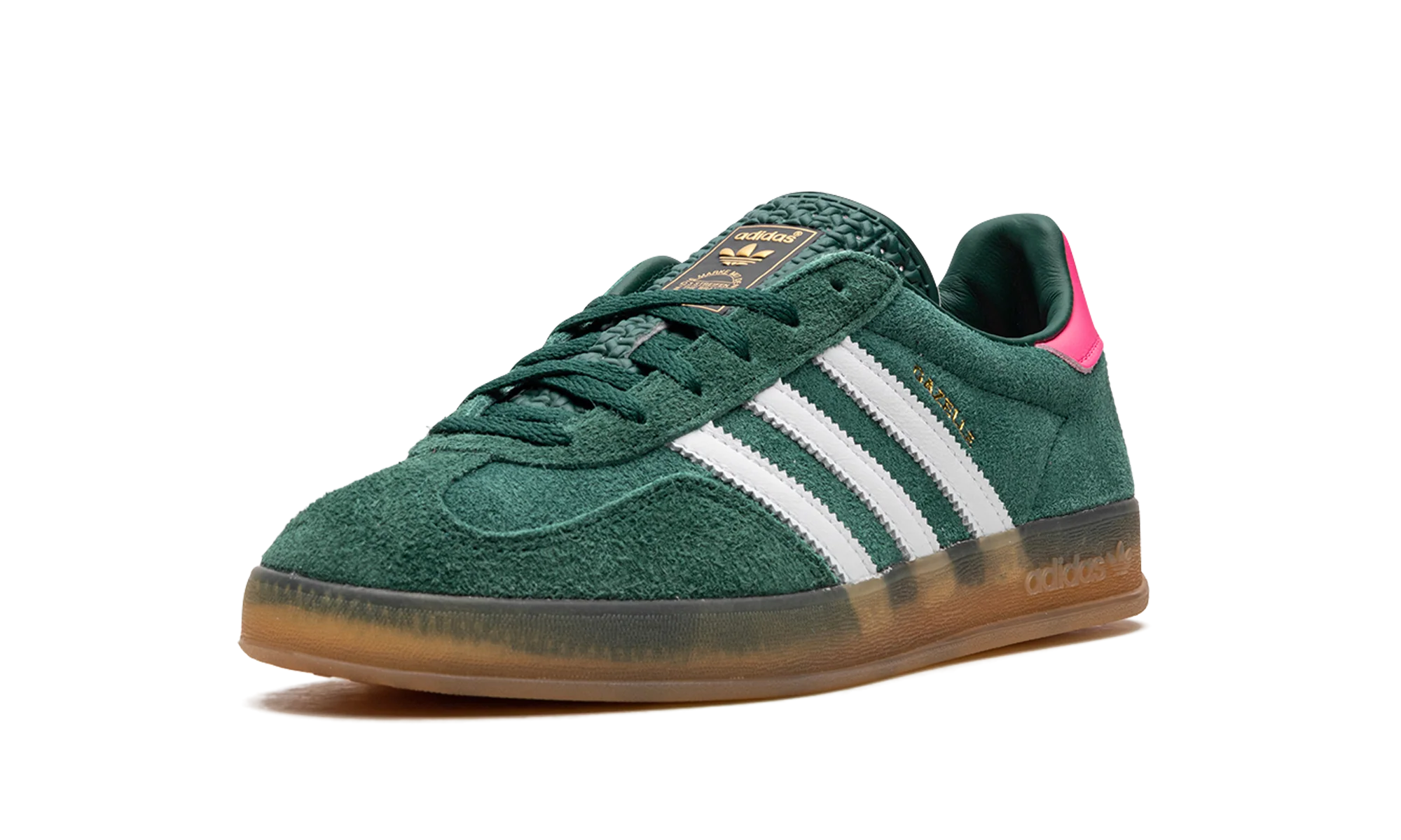 Adidas Gazelle Indoor Collegiate Green Lucid Pink - Image 4