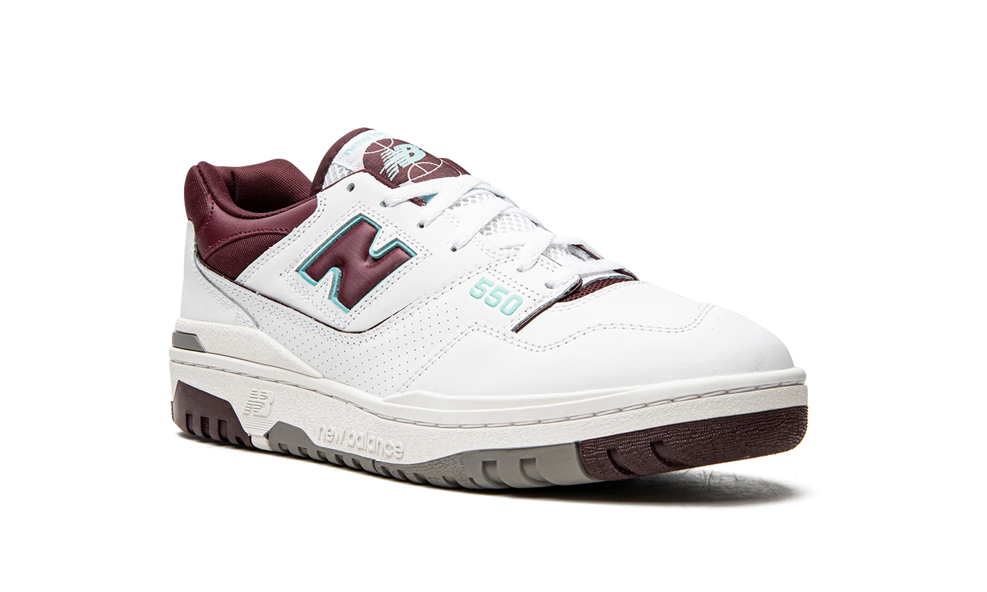 New Balance 550 Burgundy Cyan - Image 7