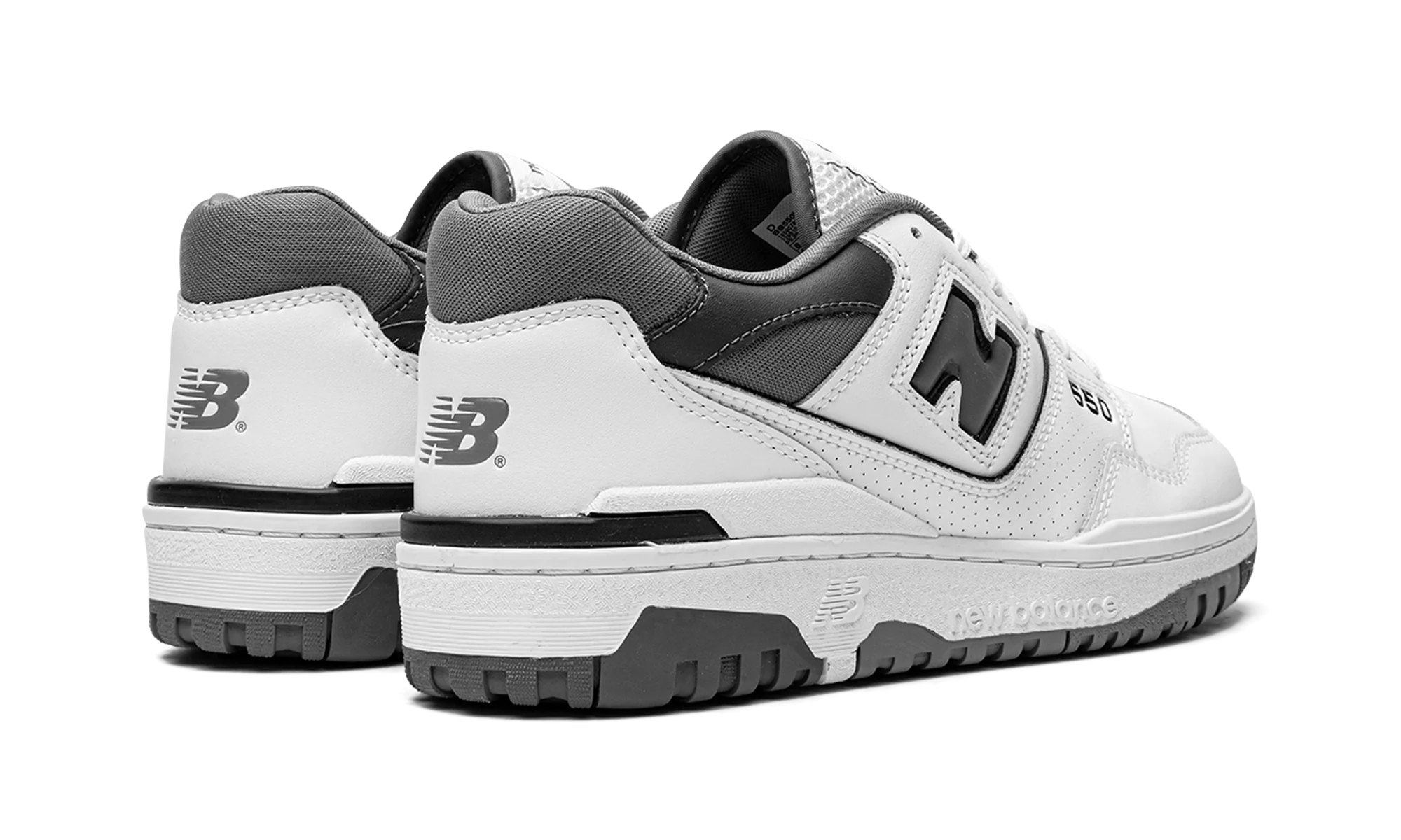 New Balance 550 White Grey Dark Grey - Image 3