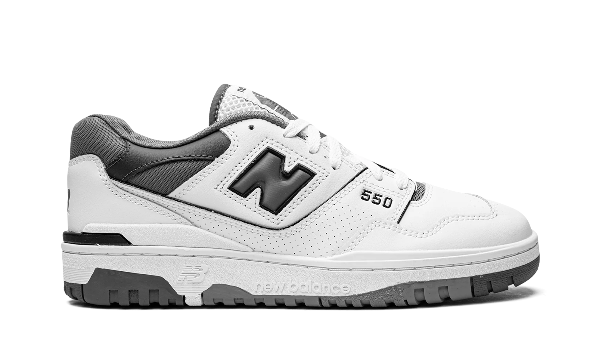 New Balance 550 White Grey Dark Grey - Image 6