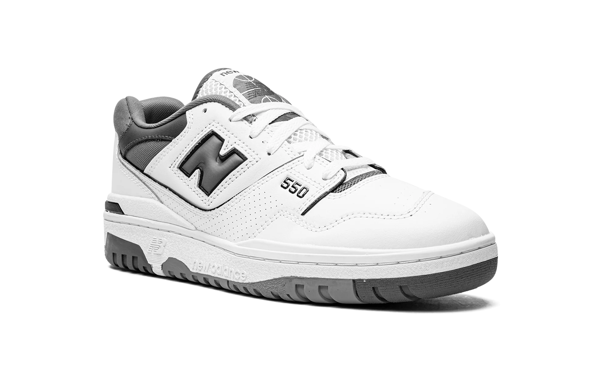 New Balance 550 White Grey Dark Grey - Image 7