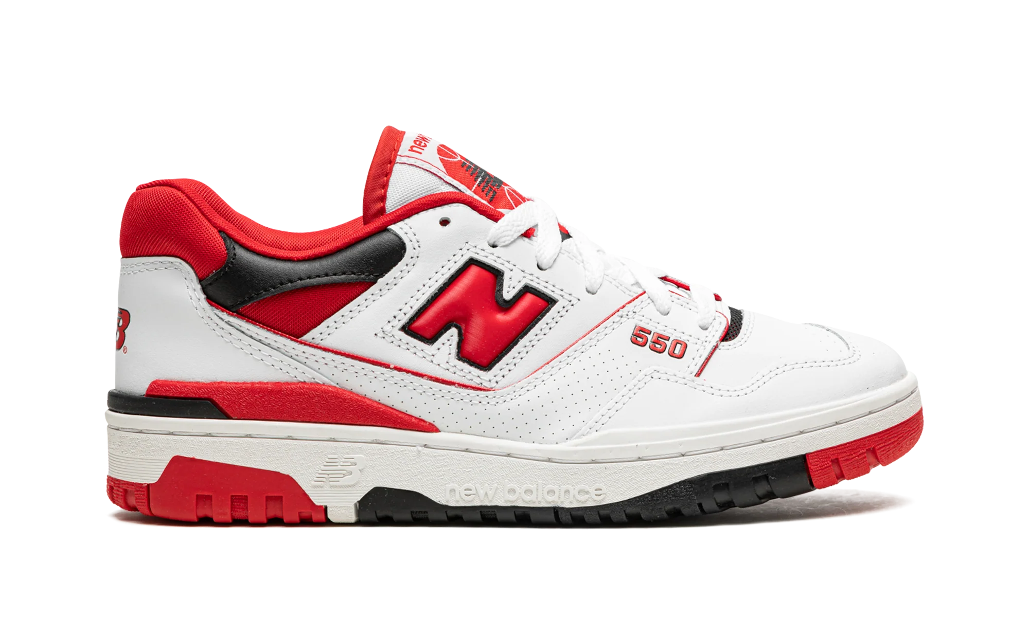 New Balance 550 White Red - Image 6